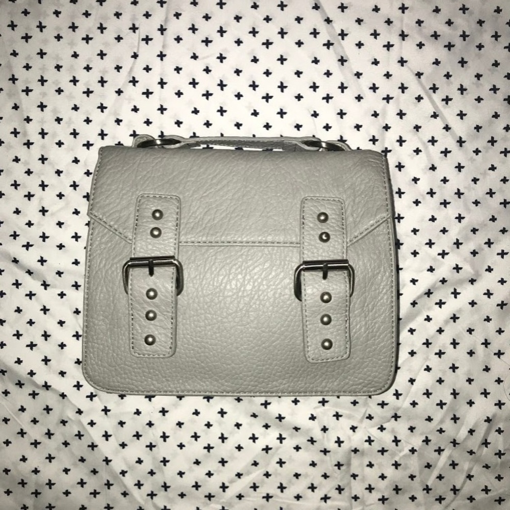 Silver Leather Purse